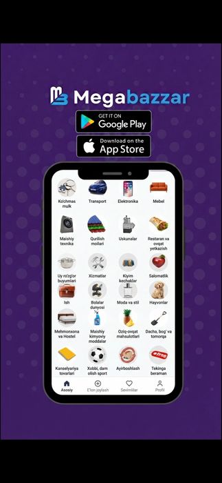 Megabazzar да исталган турдаги мебелларни бепул сотинг!
