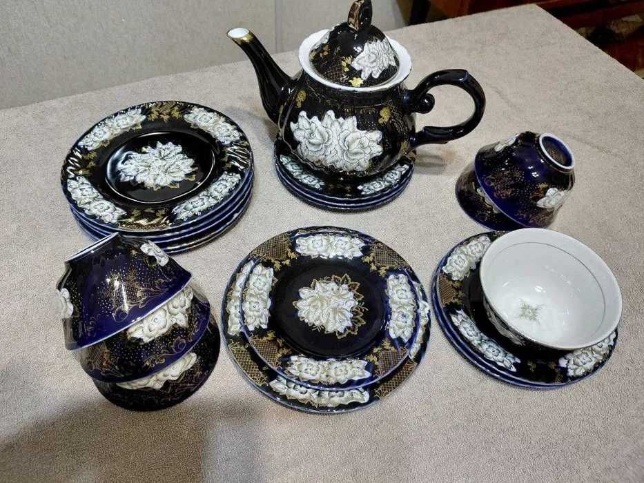 Чайный сервиз кобальт (Китай, Мина)