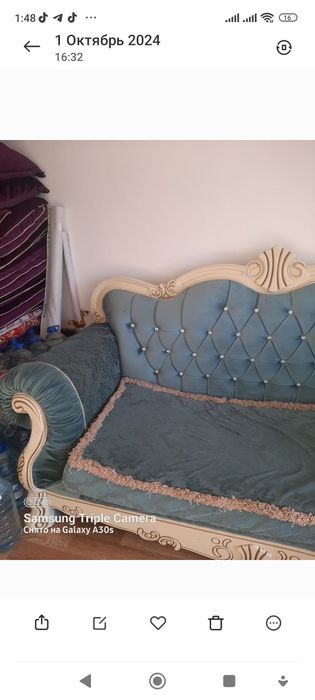 Диван еки креслосымен сатылады