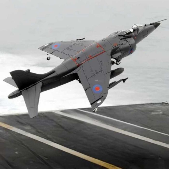 Macheta avion metalica Harrier FRS Royal Navy Sea scara 1:72 20cm