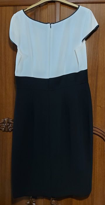 Платье деловое комбинированное