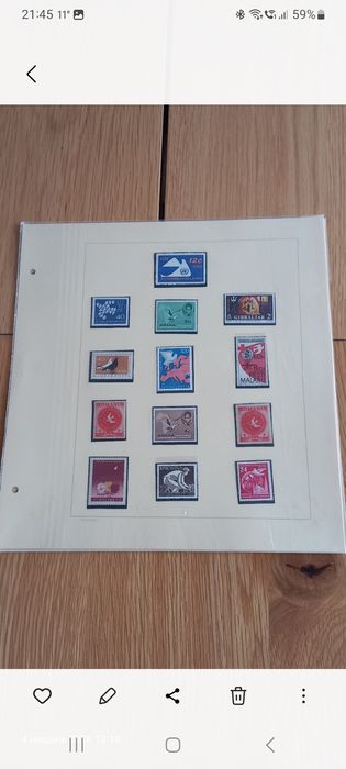 Colecție timbre tematică „Porumbeii – simbolul păcii” + bloc Picasso + FDC