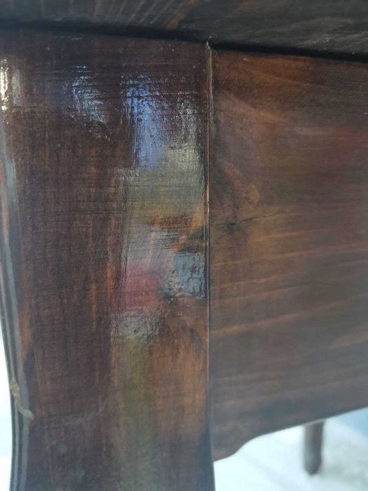 Маса кръгла разтегална масивно ДЪРВО и противовлажна покривка към нея