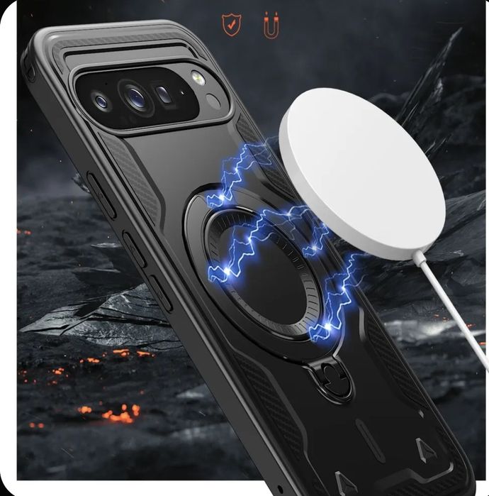 Чехол Magneto Case с кольцом для Google Pixel 10 Pro XL (черный)