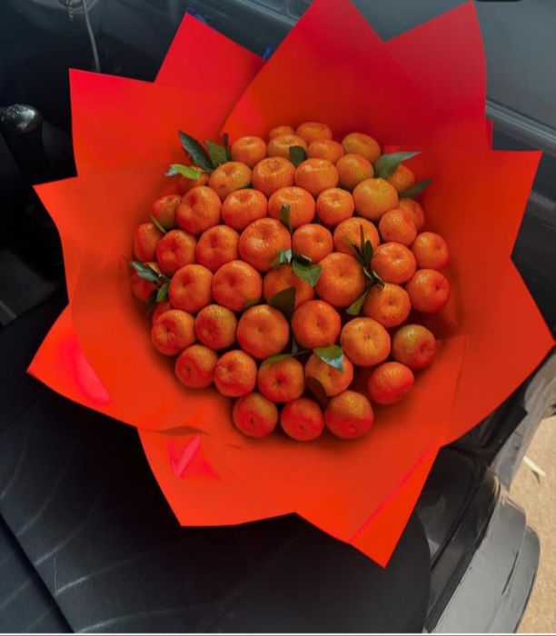 Букеты из мандаринов