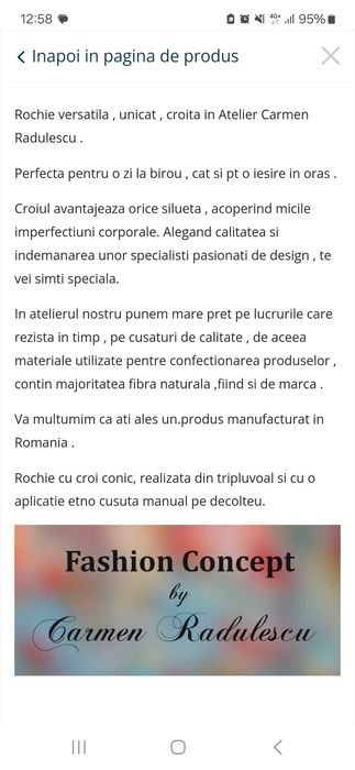 Rochie Atelier Carmen Radulescu unicat