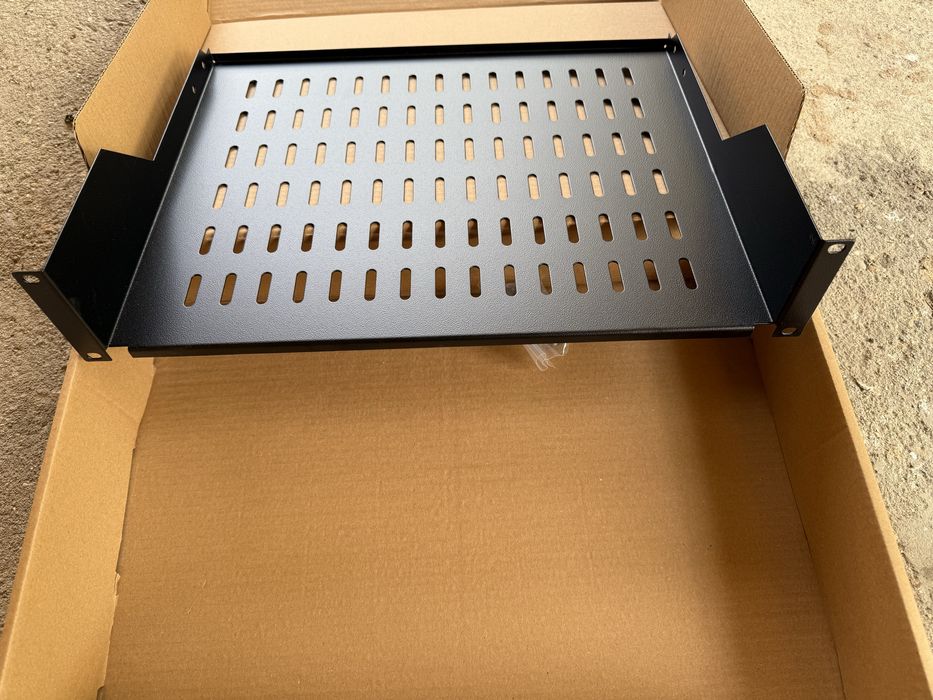 MIRSAN фиксиран рафт 19" 2U 350мм