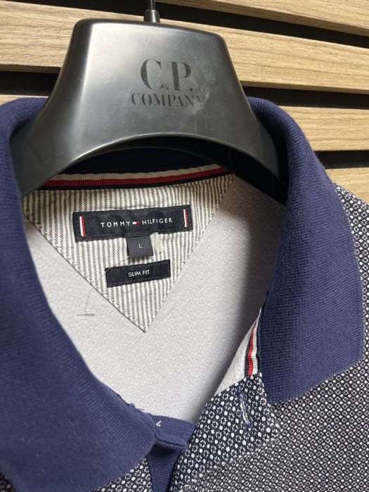Tommy Hilfiger : Micro Print Polo Shirt - M/L Оригинал