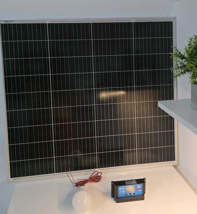 Kit Fotovoltaic Mini - Panou Solar, Controller și Bec LED