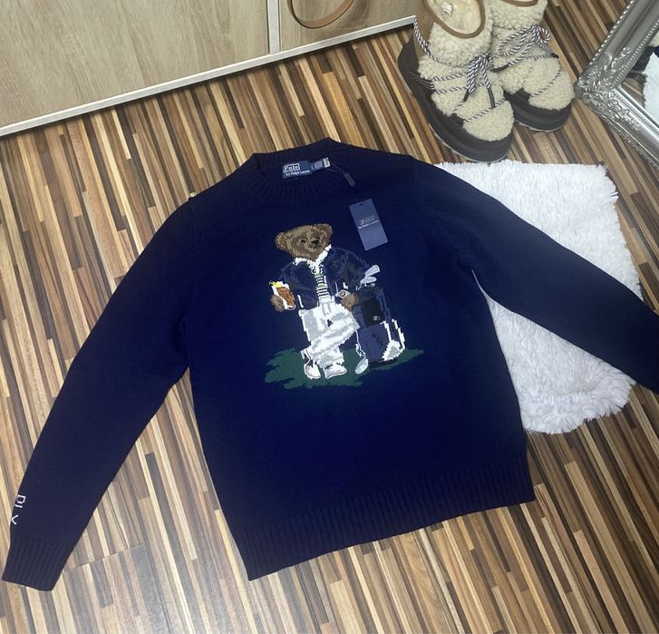 Pulover hanorac bluza Ralph Lauren RLX Teddy Bear Big Logo