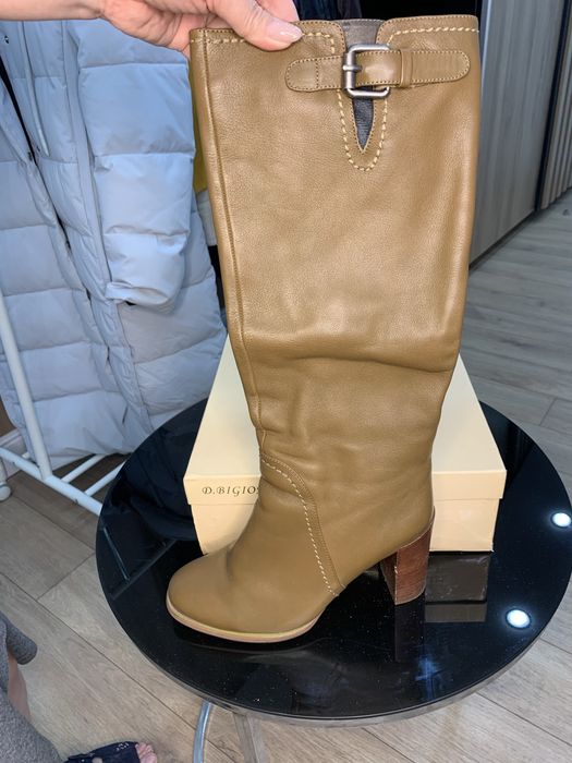 Сапоги зимние кожа/цигейка