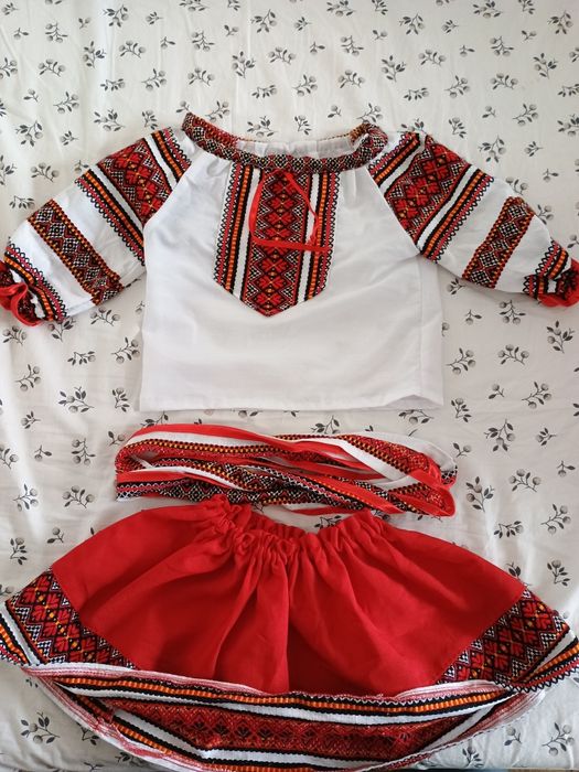 Costum popular/național pentru fetițe 1 an