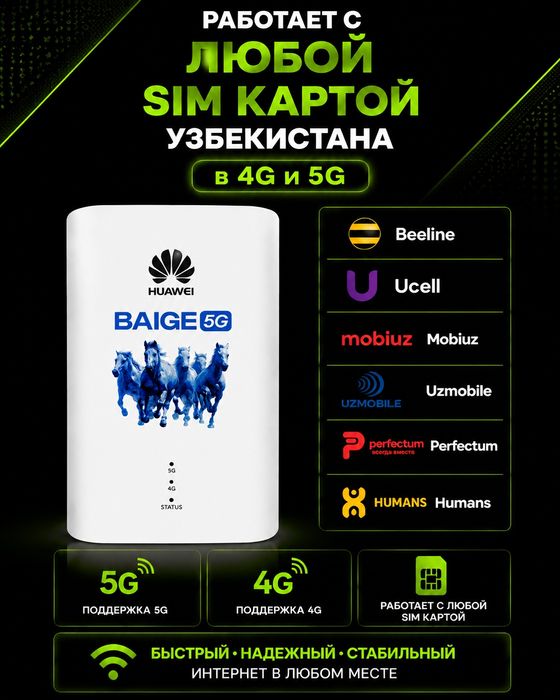 Huawei BAIGE 5G (H153-381) — мощный стационарный 5G-роутер