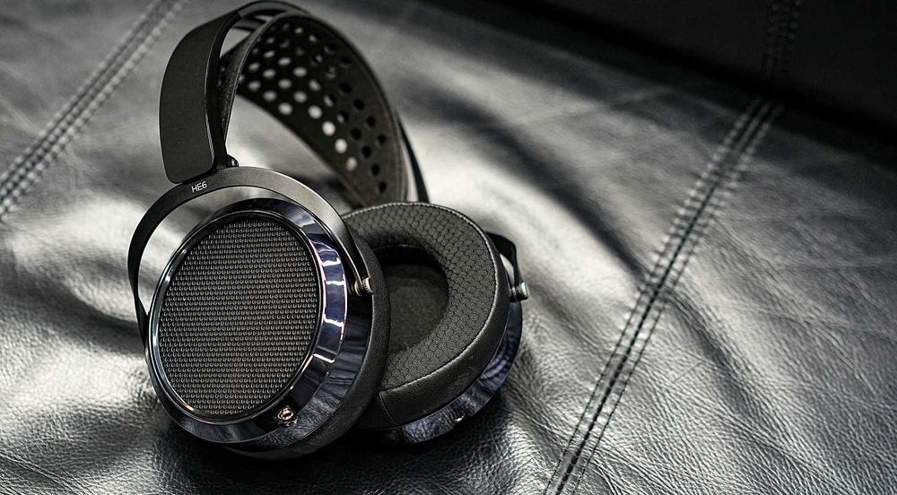 HIFIMAN HE6 Remastered Casti Over-The-Ear Deschise, Noi, Cutie, Garantie