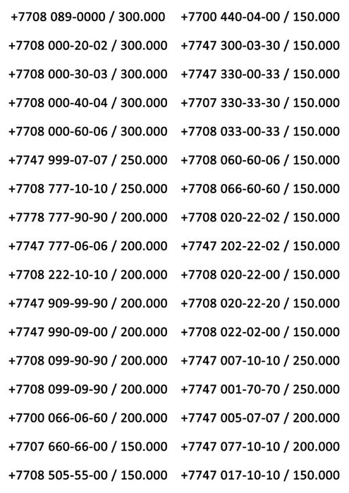 Продаётся красивые вип номера