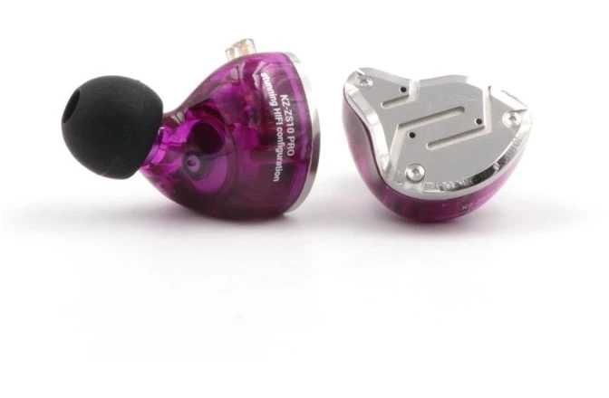 Casti IN-Ear KZ Acoustics ZS10 Pro Purple
