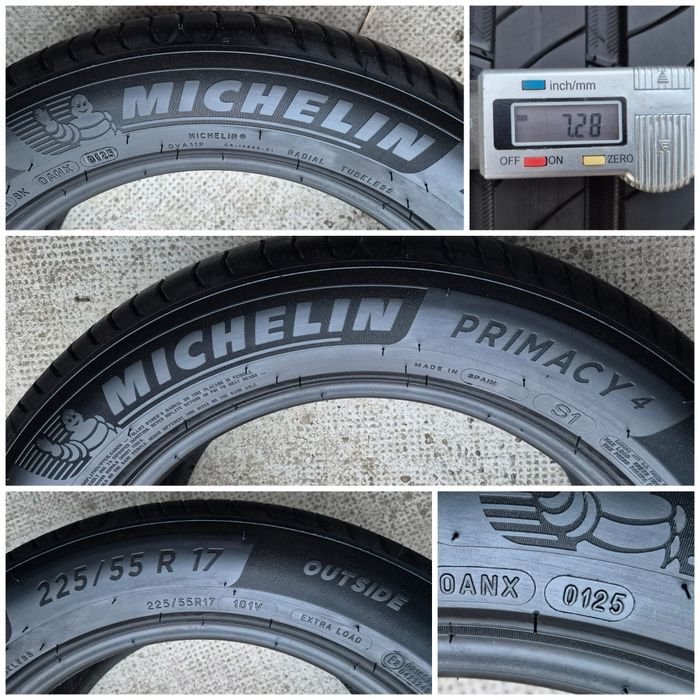 O bucată 225/55 R17 vară - una Michelin Continental Semperit