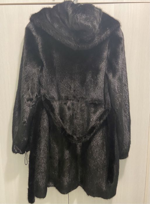 Норковая шуба цельная