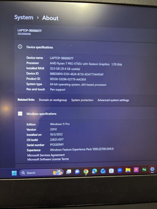 Laptop Lenovo ThinkPad L14