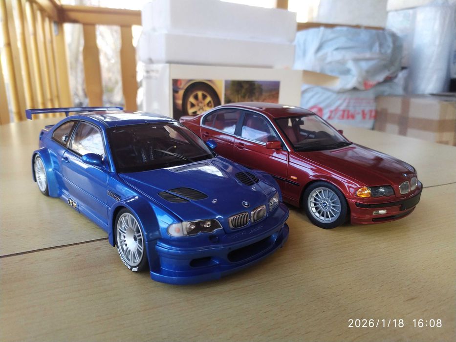 1:18 Метален модел на BMW M3 GTR Street Version Е46 - Minichamps