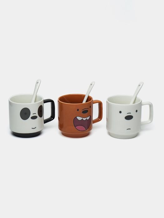 Керамическая кружка We Bare Bears Collection, 255 мл, 3 шт