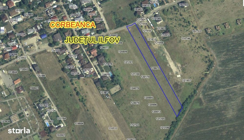 Teren Intravilan – 5.187mp – Corbeanca – P+2E+M