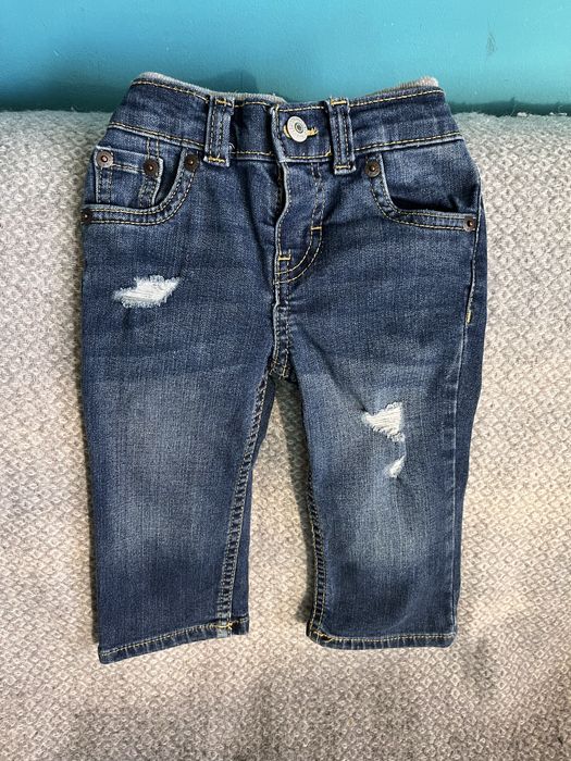Бебешки дънкови панталони Levi's