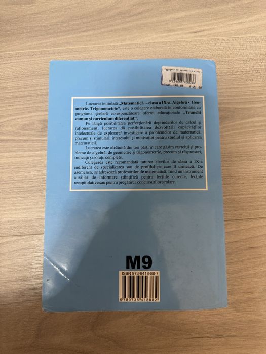 Culegere Matematica clasa IX