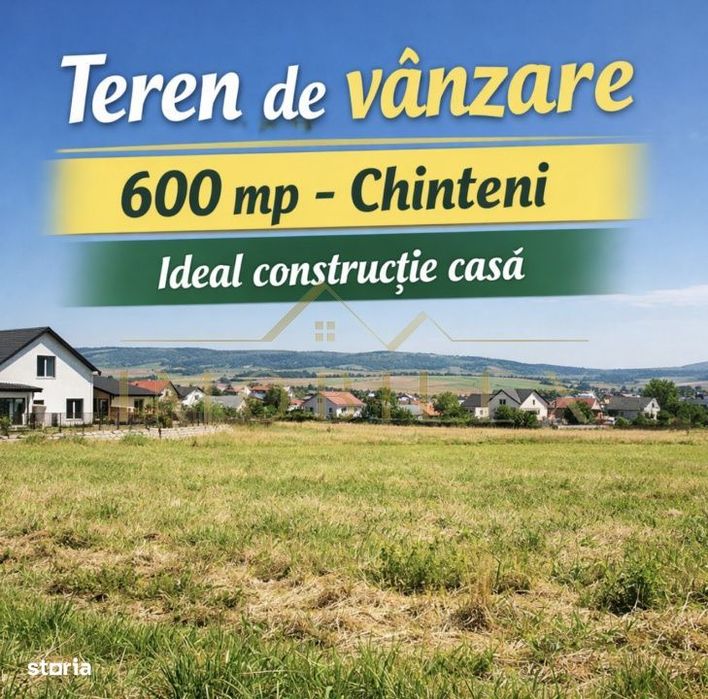 Teren intravilan 600mp, zona frumoasa Chinteni