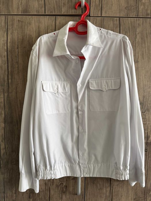Рубашка белая военная