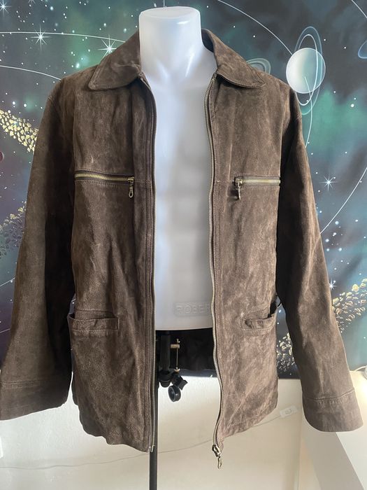 Geaca/Jacheta din piele intoarsa pentru barbati