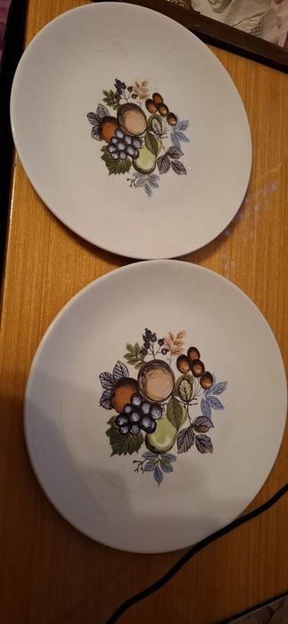 Винтидж английски чинии Swinnertons "Harvest Fruit" – Made in England (2 броя)
