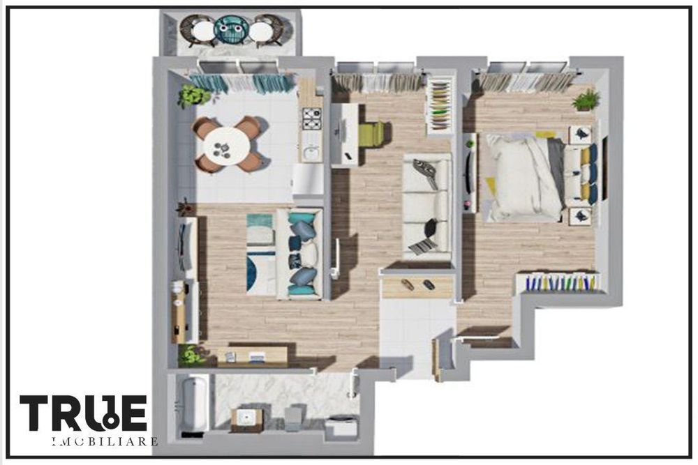 Ap. 2.5 camere, 62.7m² + balcon, Maurer Residence!
