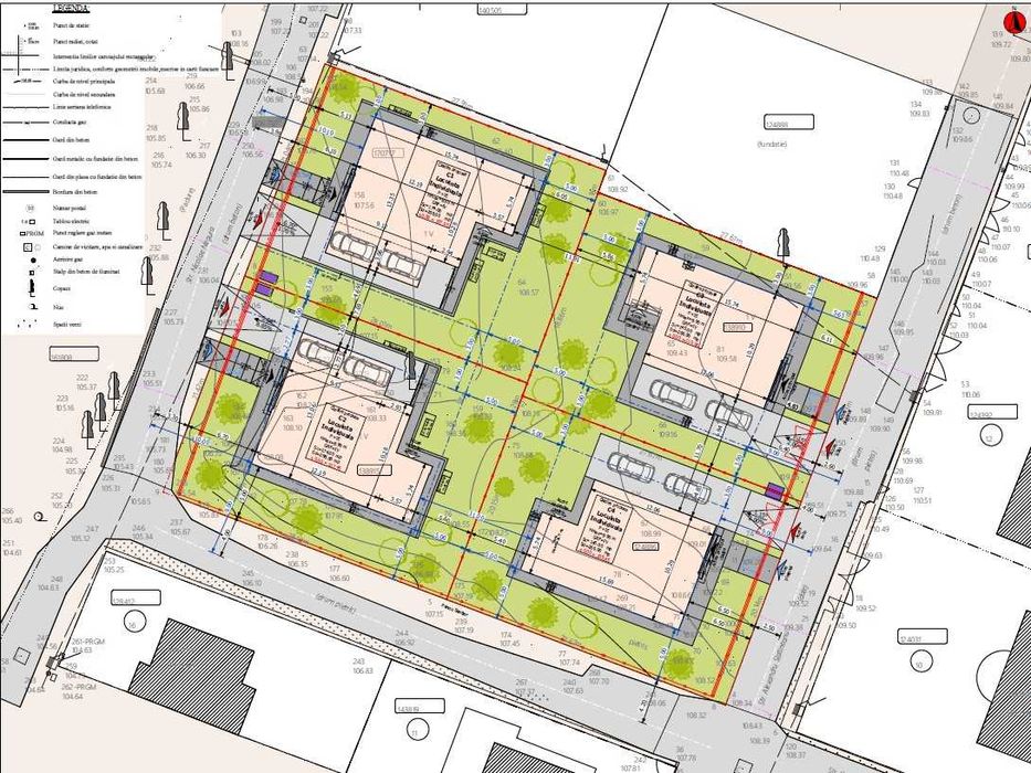 Teren 2.303mp în Bucium, cu autorizație construire 4 case individuale