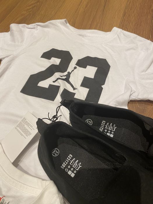 Детски бели тениски air jordan и гуменки кецове за салон