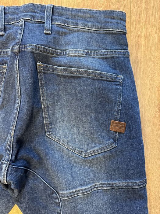 Pantaloni/ Blugi G Star RAW Rackam 3D albastrii, noi