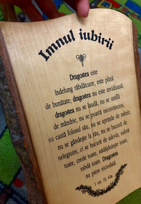 Aplice lemn cu scoarță perete iubire