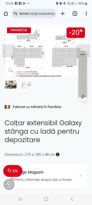 Coltar Galaxi lemns urgent pana pe 01.03