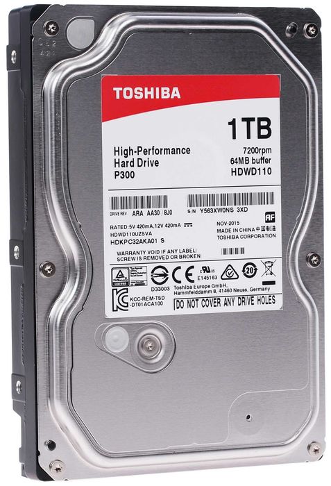 Жёсткий диск HDD 1 Tb Toshiba | SATA III