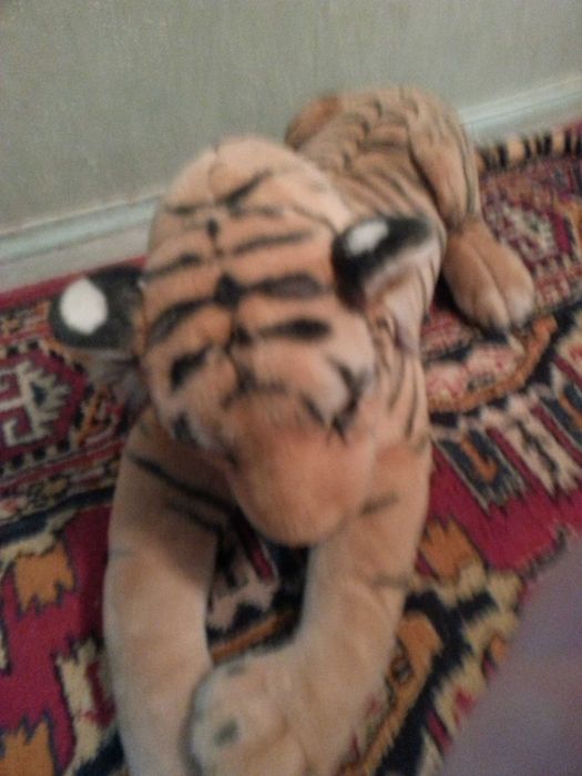 Тигр мягкая большая игрушка  б.у в хорошем состоянии