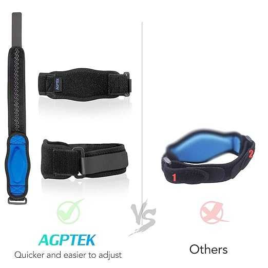 Медицинска опора за лакът AGPTEK при тендинит на лакътя, компресионна подложка от EVA за защита от епикондилит на ръката,регулируема, неплъзгаща се