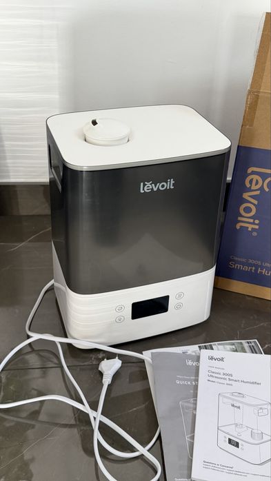 Umidificator aer Levoit 300S Ultrasonic, rezervor 6L, autonomie 60 ore, senzori, silentios, cu aplicatie pe telefon