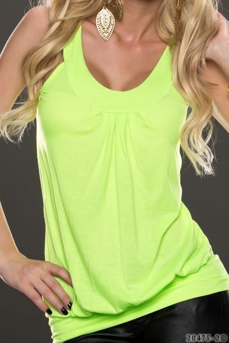 Bluza de vara, culoare galben neon