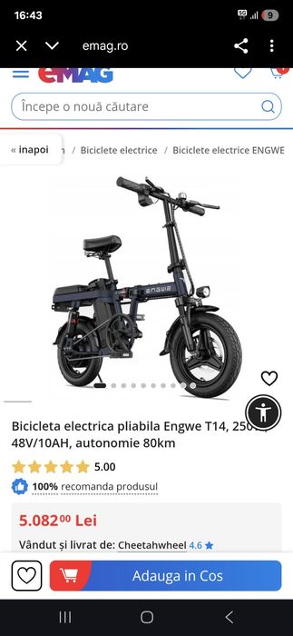bicicleta electrica engwe t14