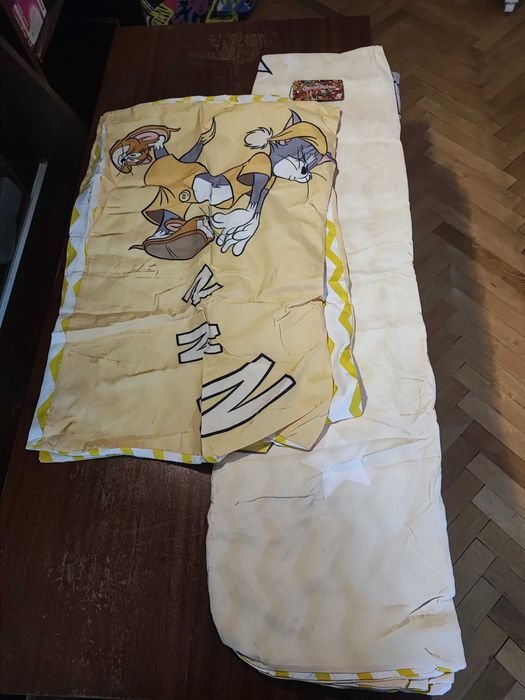 Комплект завивки TOM&JERRY от 3 части с принт на котка и мишка,230/220