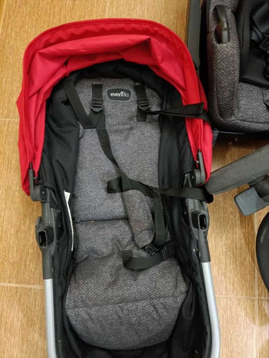Evenflo комплект коляски и автокресла Б/У с коробкой