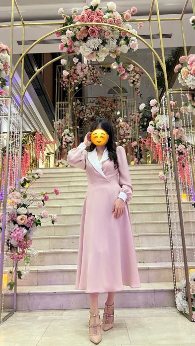 Розовая красивая платья