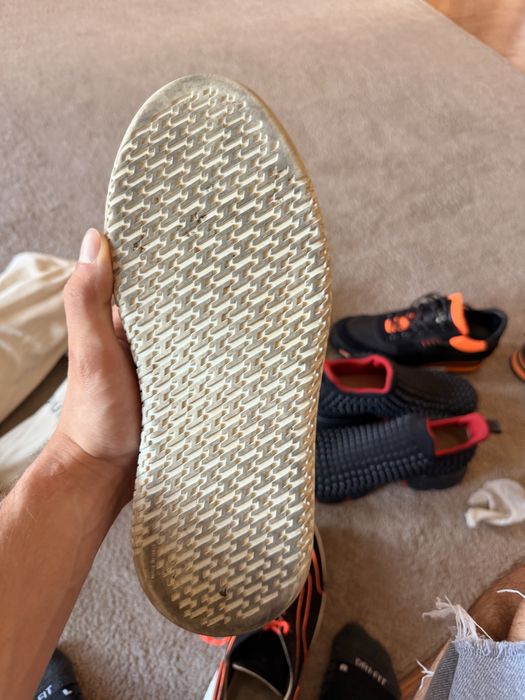 Оригинални маратонки Hermes Trail Sneaker Black Suede Orange