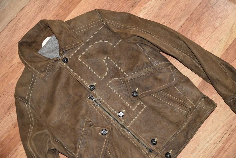 Gianfranco Ferre оригинално мъжко кожено яке размер 50