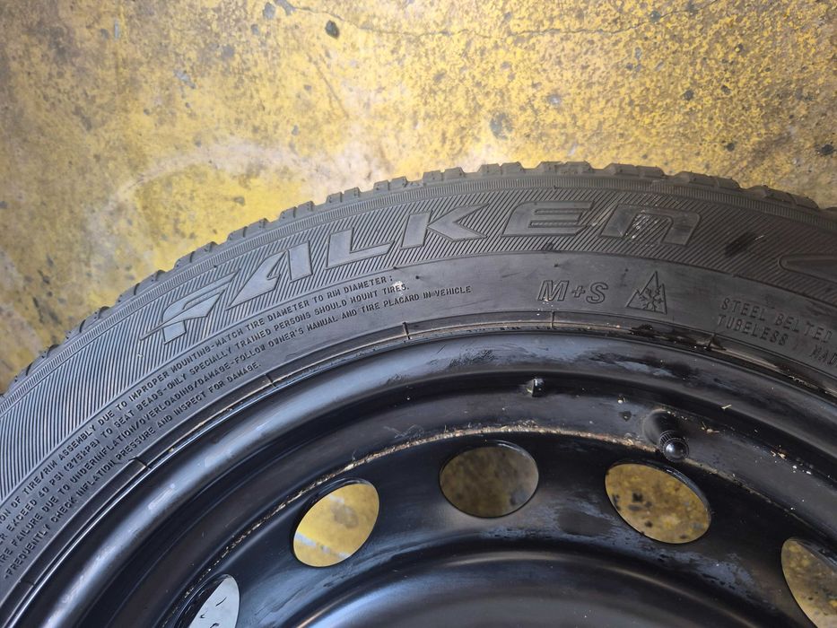 ROTI Jante + Anvelope de IARNA - 4x100 17'' 5J ET 40 - OEM TOYOTA AYGO X - 175/65/17 - Falken CA NOI - DOT 4023 !